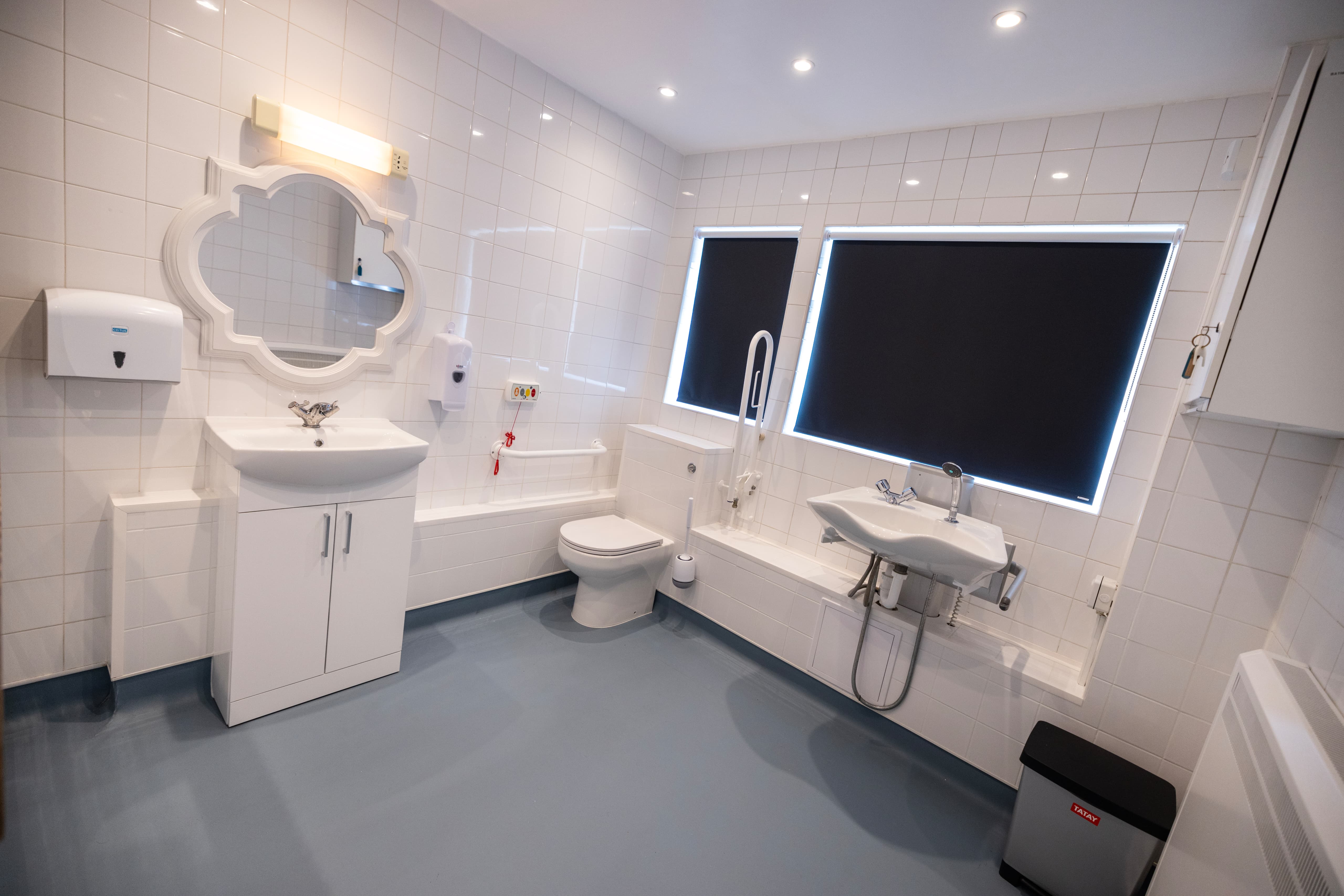 Modern accessible bathroom facilities