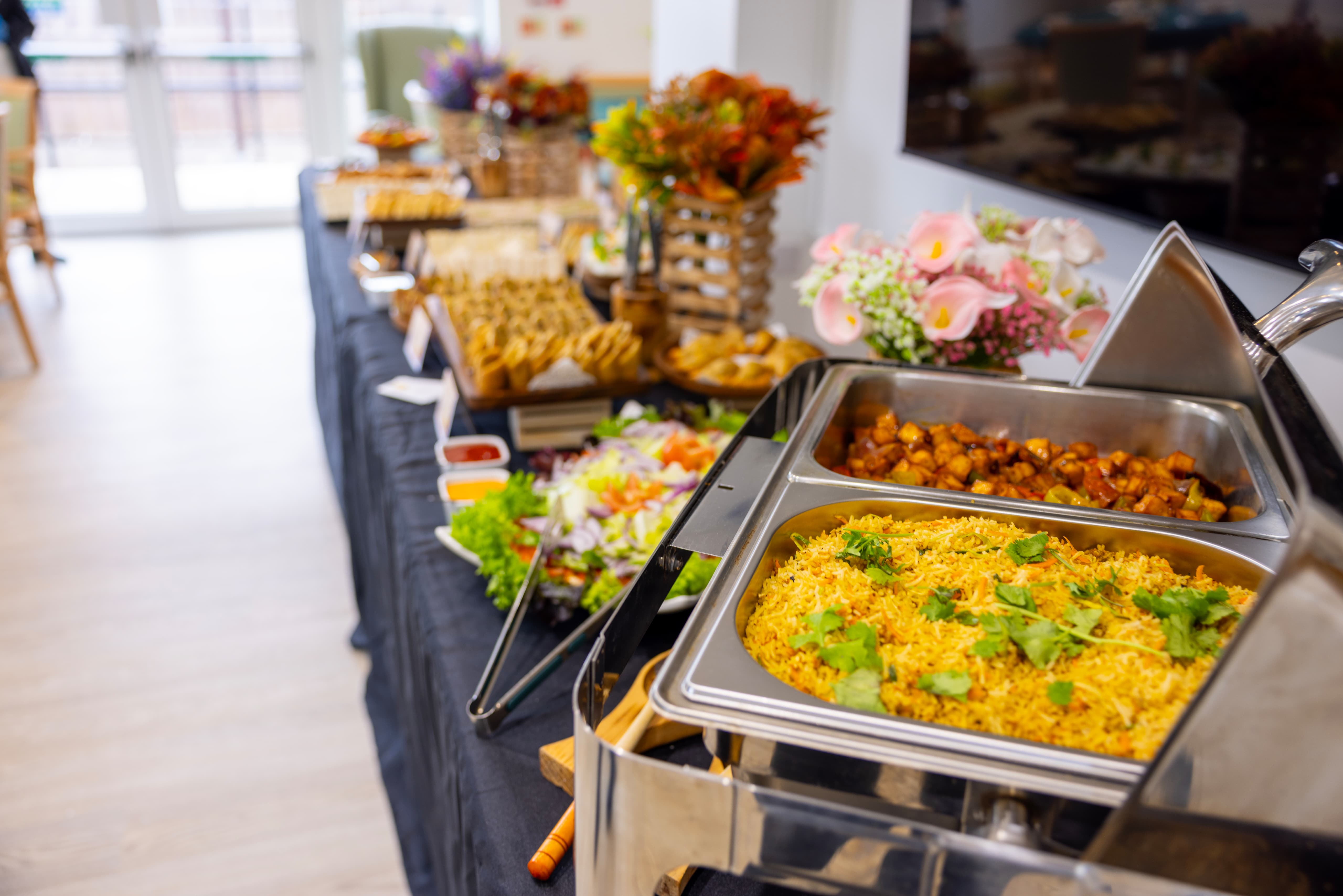 Celebration buffet spread